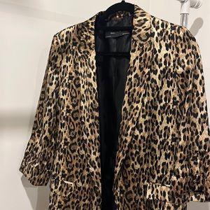 Zara leopard print blazer. Size: M